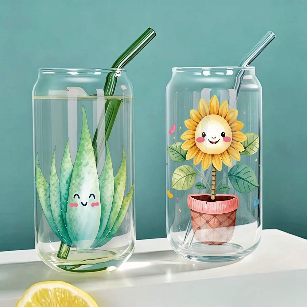 8pcs Aloe Vera Sunflower UV DT - Aloe Vera Pot 评论和价格