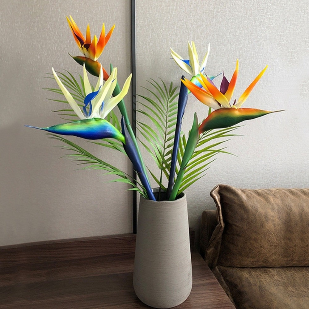 New Long Stem Artificial Bird  - Bird Paradise Strelitzia 评论和价格
