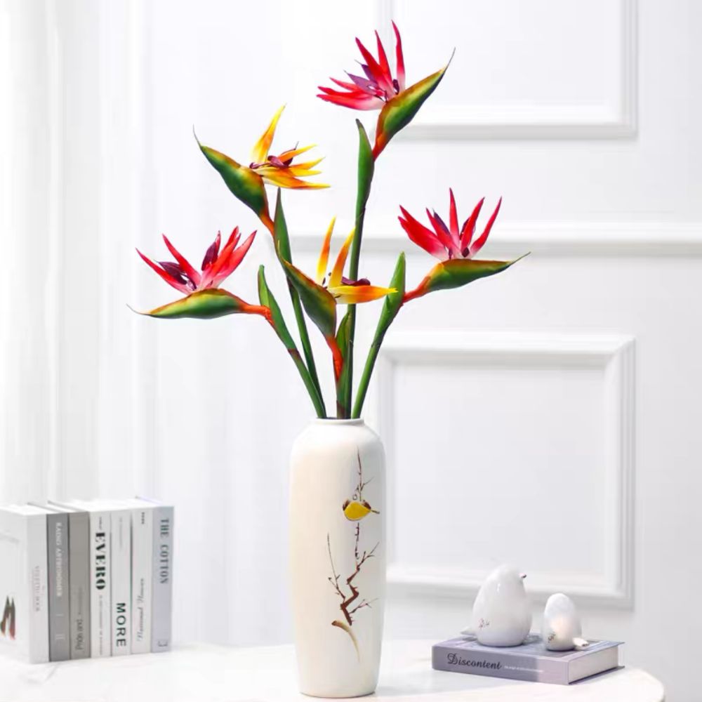 New Long Stem Artificial Bird  - Bird Paradise Strelitzia 评论和价格