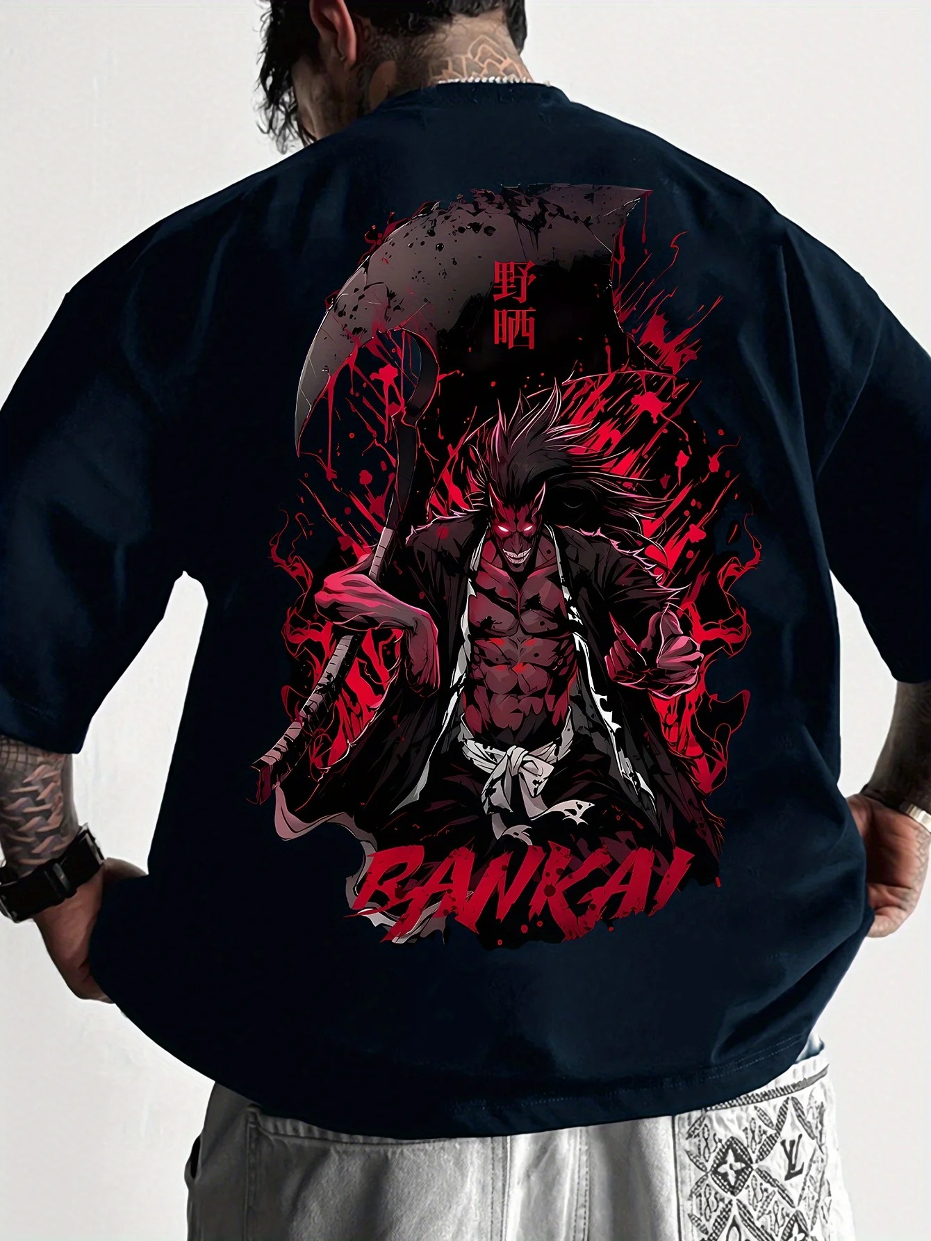 2026 BLEACH Kenpachi T-shirt A - Aglaonema Red 评论和价格