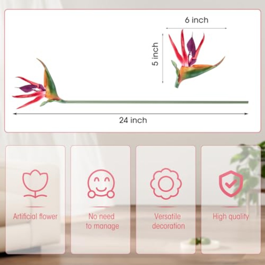 Pcs Bird of Paradise Artificia - Bird Paradise Strelitzia 评论和价格