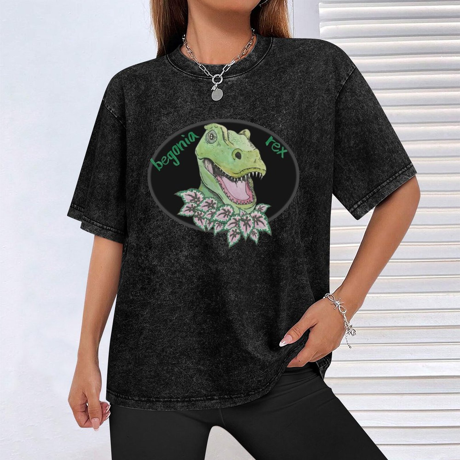 T rex begonia T-Shirt Big and  - Begonia Rex 评论和价格