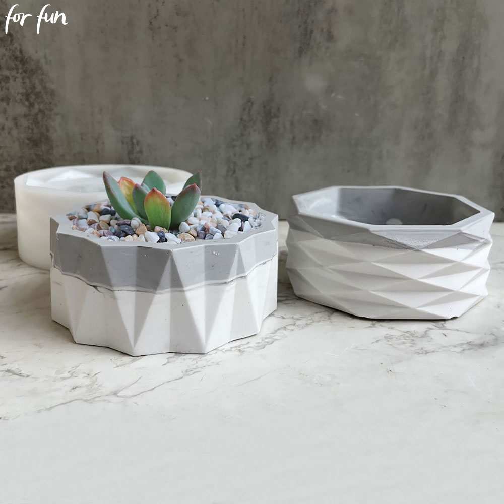 For Fun Flower Pot Silicone Mo - Echeveria Succulent 评论和价格
